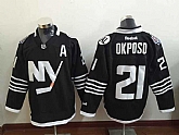 New York Islanders #21 Kyle Okposo 2015 Black Jerseys,baseball caps,new era cap wholesale,wholesale hats