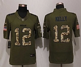 Nike Limited Buffalo Bills #12 Kelly Salute To Service Green Jerseys,baseball caps,new era cap wholesale,wholesale hats