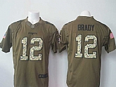 Nike Limited New England Patriots #12 Tom Brady Salute To Service Green Jerseys,baseball caps,new era cap wholesale,wholesale hats