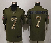 Nike Limited Pittsburgh Steelers #7 Roethlisberger Salute To Service Green Jerseys,baseball caps,new era cap wholesale,wholesale hats