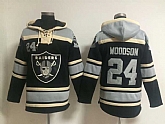 Oakland Raiders #24 Charles Woodson Black Stitched Hoodie,baseball caps,new era cap wholesale,wholesale hats