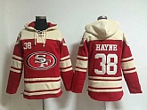 San Francisco 49ers #38 Hayne Red Stitched Hoodie,baseball caps,new era cap wholesale,wholesale hats