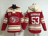 San Francisco 49ers #53 Navorro Bowman Red Stitched Hoodie,baseball caps,new era cap wholesale,wholesale hats