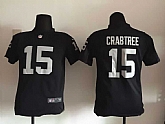 Youth Nike Oakland Raiders #15 Michael Crabtree Black Game Jerseys,baseball caps,new era cap wholesale,wholesale hats