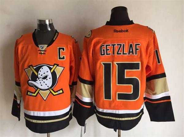 Anaheim Ducks #15 Ryan Getzlaf 2015 Orange Jerseys