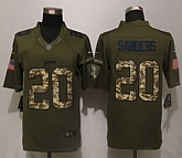 Nike Limited Detroit Lions #20 B.Sanders Green Salute To Service Jerseys,baseball caps,new era cap wholesale,wholesale hats