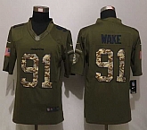 Nike Limited Miami Dolphins #91 Wake Green Salute To Service Jerseys,baseball caps,new era cap wholesale,wholesale hats