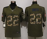 Nike Limited Minnesota Vikings #22 Smith Green Salute To Service Jerseys,baseball caps,new era cap wholesale,wholesale hats
