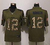 Nike Limited New York Jets #12 Namath Green Salute To Service Jerseys,baseball caps,new era cap wholesale,wholesale hats