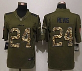 Nike Limited New York Jets #24 Revis Green Salute To Service Jerseys,baseball caps,new era cap wholesale,wholesale hats