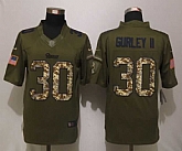 Nike Limited St. Louis Rams #30 Todd Gurley Green Salute To Service Jerseys,baseball caps,new era cap wholesale,wholesale hats