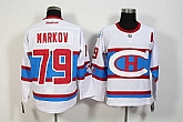 Montreal Canadiens #79 Andrei Markov 2016 White Jerseys,baseball caps,new era cap wholesale,wholesale hats