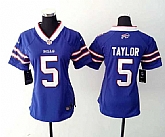 Womens Nike Buffalo Bills #5 Taylor Blue Game Jerseys,baseball caps,new era cap wholesale,wholesale hats