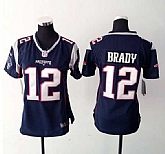 Womens Nike New England Patriots #12 Tom Brady 2015 Navy Blue Game Jerseys,baseball caps,new era cap wholesale,wholesale hats