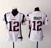 Womens Nike New England Patriots #12 Tom Brady 2015 White Game Jerseys,baseball caps,new era cap wholesale,wholesale hats