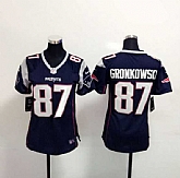 Womens Nike New England Patriots #87 Rob Gronkowski 2015 Navy Blue Game Jerseys,baseball caps,new era cap wholesale,wholesale hats