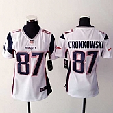 Womens Nike New England Patriots #87 Rob Gronkowski 2015 White Game Jerseys,baseball caps,new era cap wholesale,wholesale hats