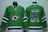 Dallas Stars #91 Tyler Seguin USA Flag Fashion Green Jerseys,baseball caps,new era cap wholesale,wholesale hats