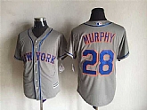 Majestic New York Mets #28 Murphy Gray MLB Stitched Jerseys,baseball caps,new era cap wholesale,wholesale hats