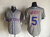 Majestic New York Mets #5 David Wright Gray MLB Stitched Jerseys,baseball caps,new era cap wholesale,wholesale hats