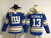 New York Giants #13 Odell Beckham JR Blue Stitched Hoodie,baseball caps,new era cap wholesale,wholesale hats