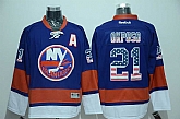 New York Islanders #21 Kyle Okposo USA Flag Fashion Blue Jerseys,baseball caps,new era cap wholesale,wholesale hats