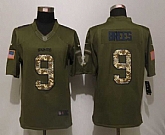 Nike Limited New Orleans Saints #9 Brees Green Salute To Service Jerseys,baseball caps,new era cap wholesale,wholesale hats