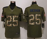 Nike Limited Seattle Seahawks #25 Sherman Green Salute To Service Jerseys,baseball caps,new era cap wholesale,wholesale hats
