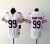 Womens Nike Chicago Bears #99 Hampton White Game Jerseys,baseball caps,new era cap wholesale,wholesale hats