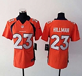 Womens Nike Denver Broncos #23 Hillman Orange Game Jerseys,baseball caps,new era cap wholesale,wholesale hats