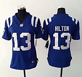 Womens Nike Indianapolis Colts #13 T.Y. Hilton Blue Game Jerseys,baseball caps,new era cap wholesale,wholesale hats