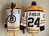 Boston Bruins #24 O'Reilly White-Yellow CCM Throwback Jerseys,baseball caps,new era cap wholesale,wholesale hats