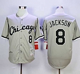 Chicago White Sox #8 Bo Jackson Mitchell And Ness 1993 Gray Throwback Stitched MLB Jerseys,baseball caps,new era cap wholesale,wholesale hats