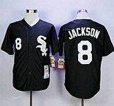 Chicago White Sox #8 Bo Jackson Mitchell and Ness Stitched Black Throwback MLB Jerseys,baseball caps,new era cap wholesale,wholesale hats