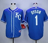 Kansas City Royals #1 Jarrod Dyson Blue Cool Base Stitched MLB Jerseys,baseball caps,new era cap wholesale,wholesale hats