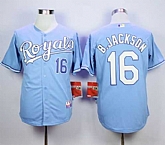 Kansas City Royals #16 Bo Jackson Light Blue 1985 Turn Back The Clock Stitched MLB Jerseys,baseball caps,new era cap wholesale,wholesale hats