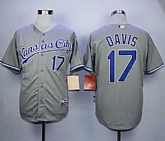 Kansas City Royals #17 Wade Davis Gray Cool Base Stitched MLB Jerseys,baseball caps,new era cap wholesale,wholesale hats