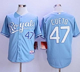 Kansas City Royals #47 Johnny Cueto Light Blue Cool Base Stitched MLB Jerseys,baseball caps,new era cap wholesale,wholesale hats