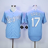 Majestic Kansas City Royals #17 Wade Davis Light Blue MLB Stitched Jerseys,baseball caps,new era cap wholesale,wholesale hats