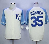Majestic Kansas City Royals #35 Eric Hosmer Cream Exclusive Vintage Stitched MLB Jerseys,baseball caps,new era cap wholesale,wholesale hats