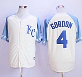 Majestic Kansas City Royals #4 Alex Gordon Cream Exclusive Vintage Stitched MLB Jerseys,baseball caps,new era cap wholesale,wholesale hats