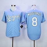Majestic Kansas City Royals #8 Mike Moustakas Light Blue MLB Stitched Jerseys,baseball caps,new era cap wholesale,wholesale hats
