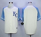 Majestic Kansas City Royals Blank Cream Exclusive Vintage Stitched MLB Jerseys,baseball caps,new era cap wholesale,wholesale hats