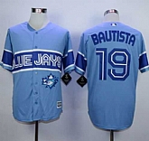 Majestic Toronto Blue Jays #19 Jose Bautista Light Blue Exclusive New Cool Base Stitched MLB Jerseys,baseball caps,new era cap wholesale,wholesale hats