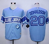 Majestic Toronto Blue Jays #20 Josh Donaldson Light Blue Exclusive New Cool Base Stitched MLB Jerseys,baseball caps,new era cap wholesale,wholesale hats