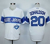 Majestic Toronto Blue Jays #20 Josh Donaldson White Exclusive New Cool Base Stitched MLB Jerseys,baseball caps,new era cap wholesale,wholesale hats