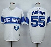 Majestic Toronto Blue Jays #55 Russell Martin White Exclusive New Cool Base Stitched MLB Jerseys,baseball caps,new era cap wholesale,wholesale hats