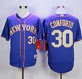 New York Mets #30 Michael Conforto Blue(Gray NO.) Alternate Road Cool Base Stitched MLB Jerseys,baseball caps,new era cap wholesale,wholesale hats