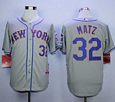 New York Mets #32 Steven Matz Gray Road Cool Base Stitched MLB Jerseys,baseball caps,new era cap wholesale,wholesale hats