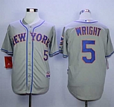 New York Mets #5 David Wright Stitched Gray MLB Jerseys,baseball caps,new era cap wholesale,wholesale hats